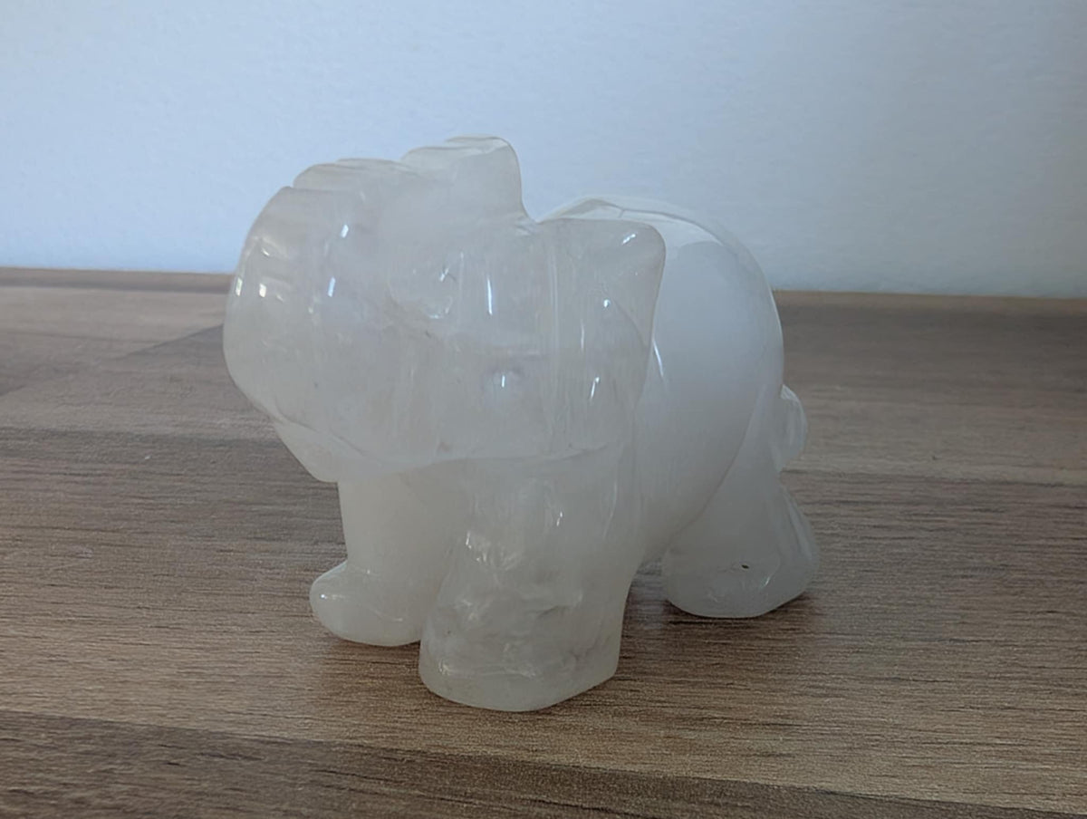 Eléphant en cristal de roche