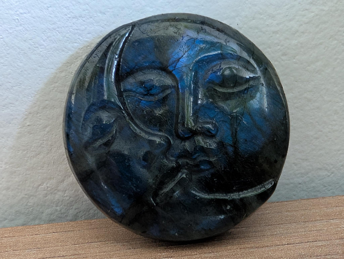 "Lune et soleil" en Labradorite