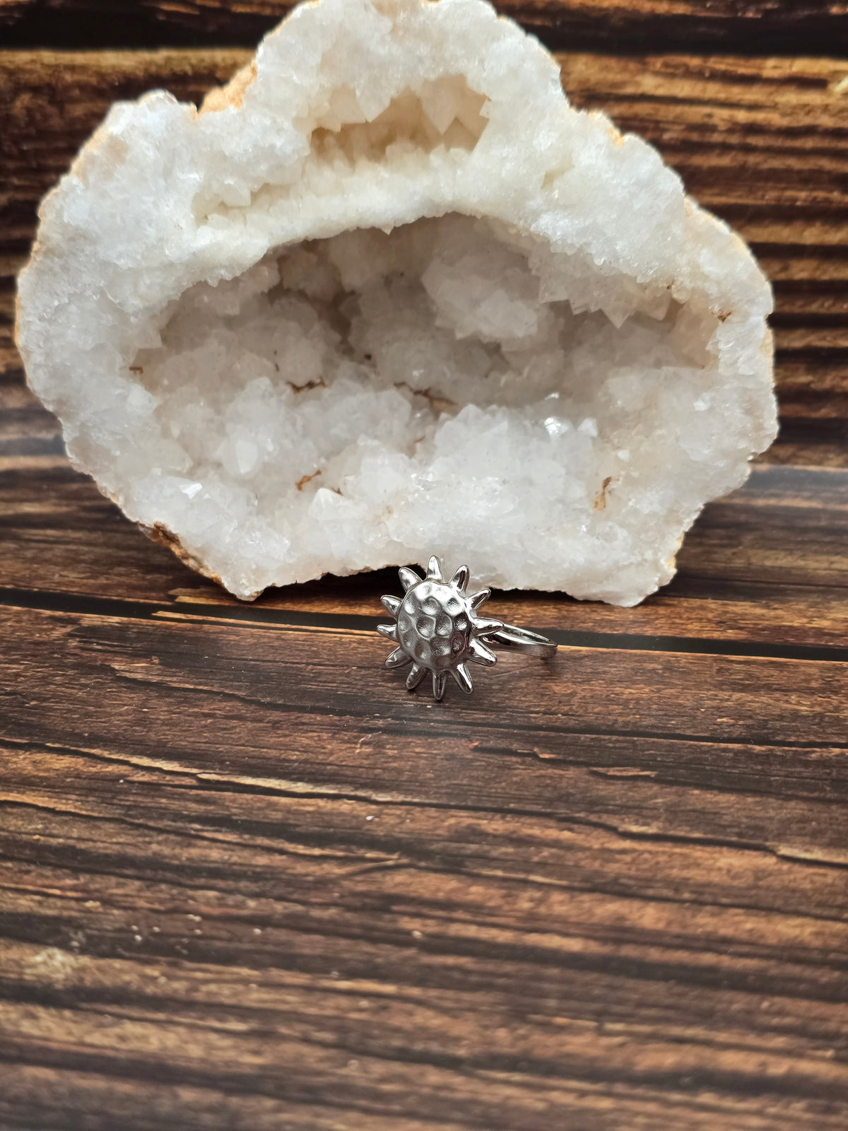 Bague Soleil Anti-Stress – Argentée
