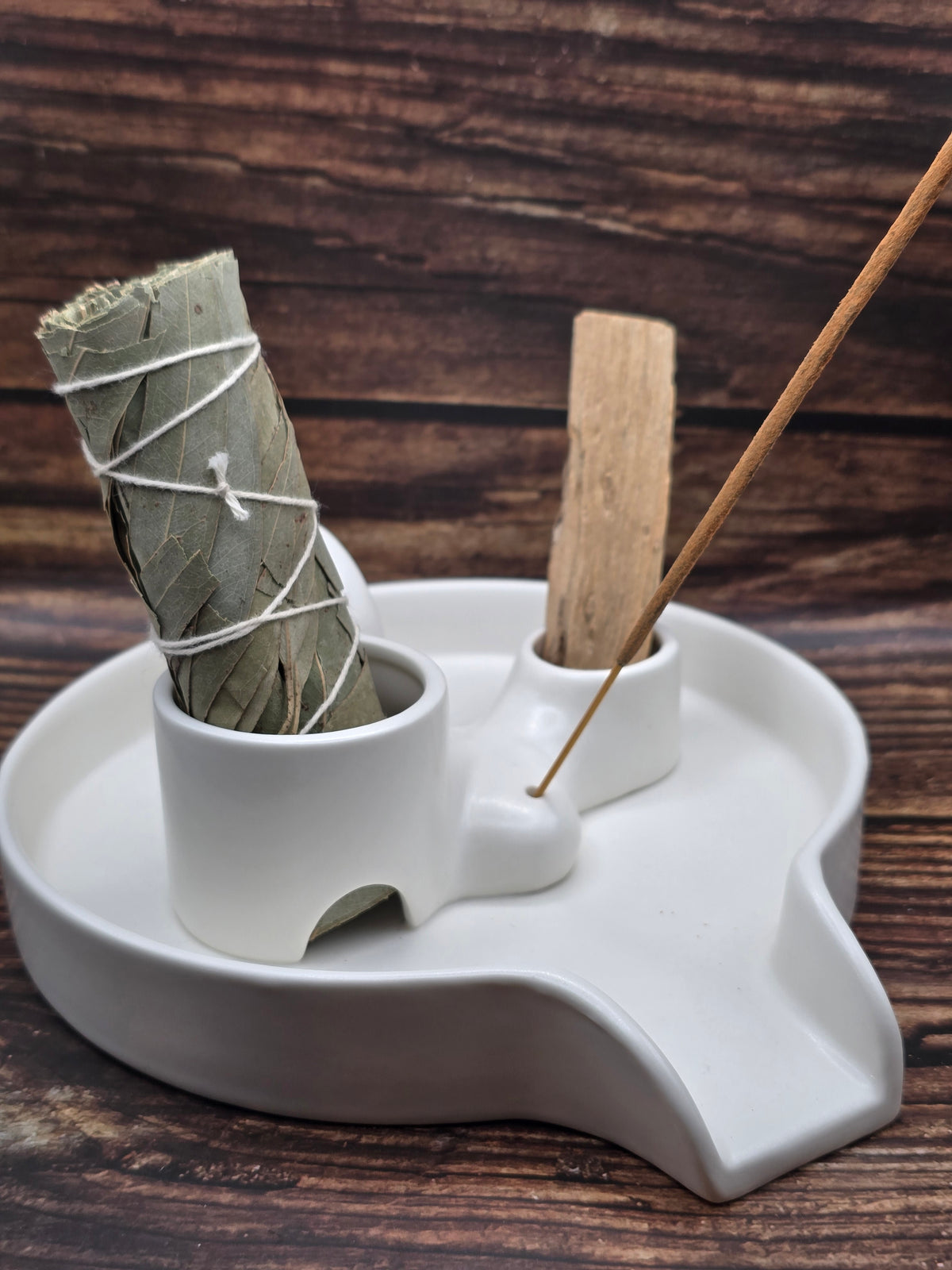 Porte Encens, Palo Santo & Sauge – Céramique Design Zen