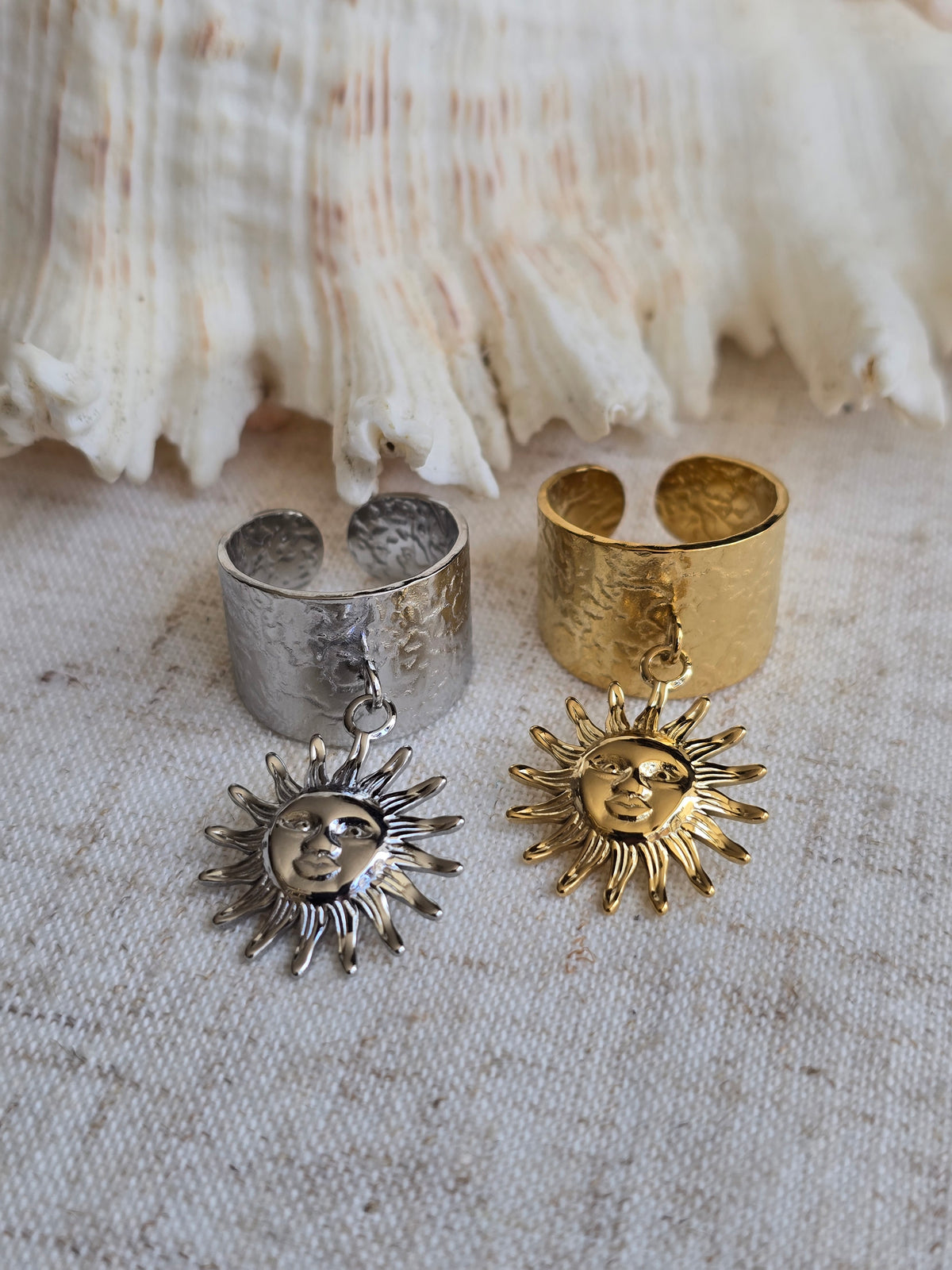 Bague breloque "Soleil"