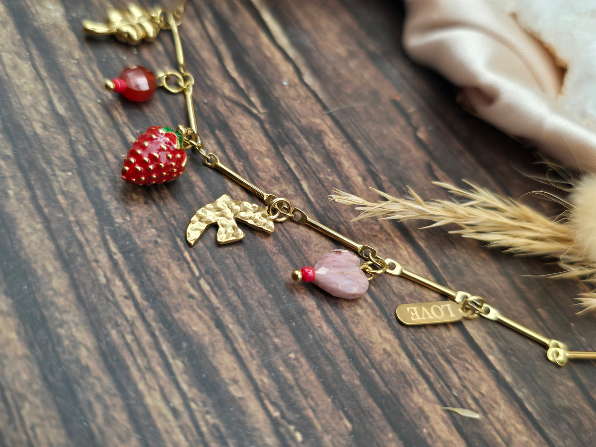 Collier Fraise d'amour đ