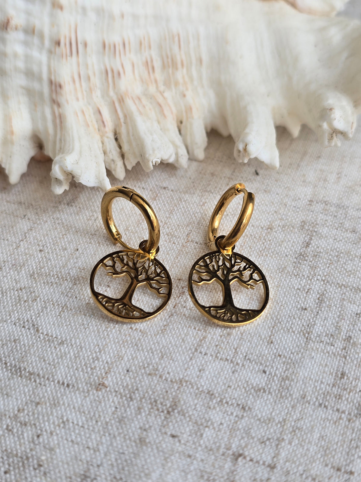 Boucles d'oreilles arbre de vie