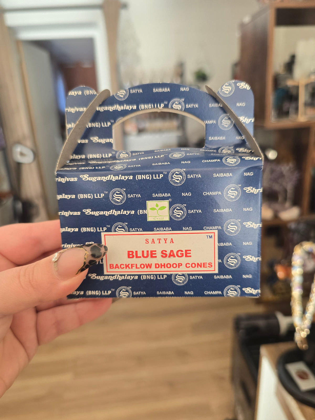 Cônes backflow "sauge blue"
