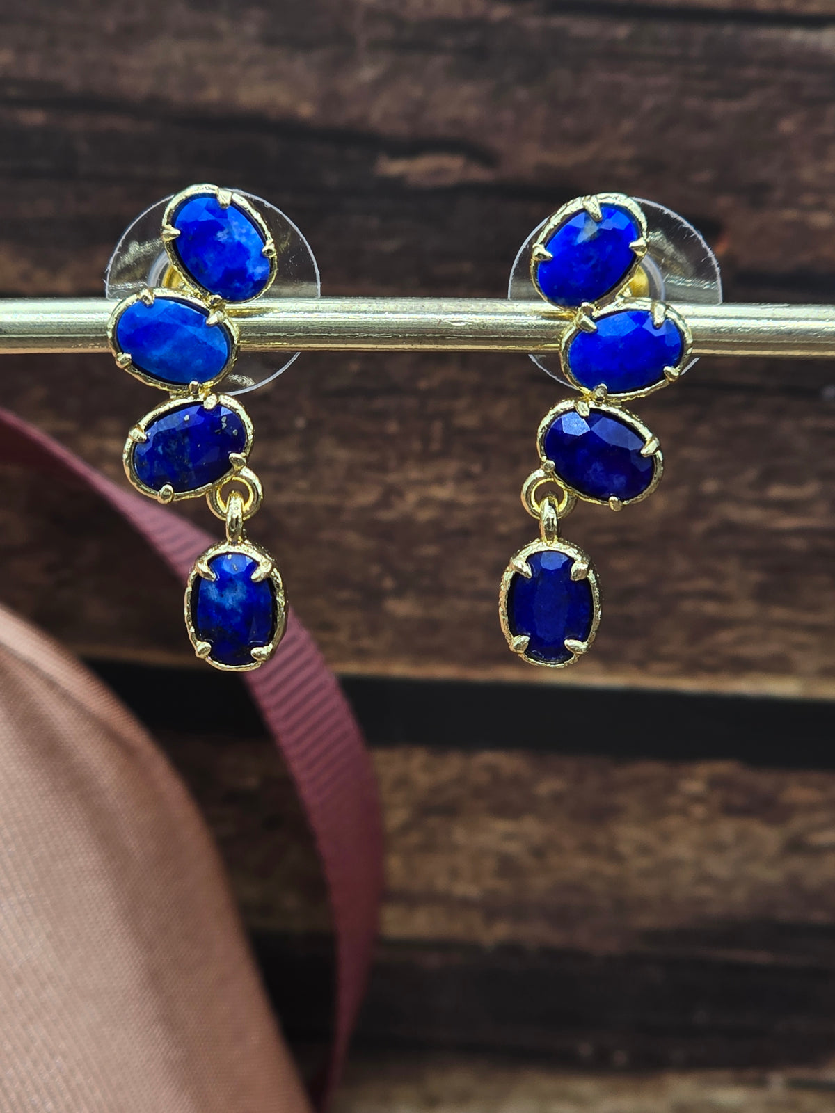Boucles d’oreilles " Majesté Azur "