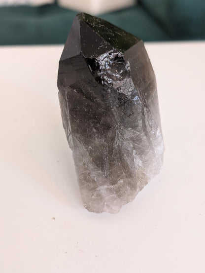 Amas de cristal de roche du Brésil Fumé AA