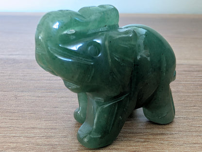 Eléphant en aventurine verte 50mm