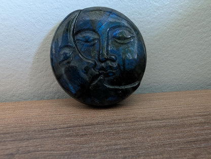 "Lune et soleil" en Labradorite
