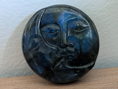 "Lune et soleil" en Labradorite