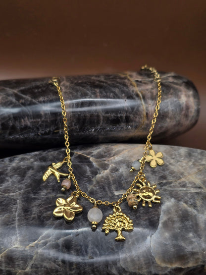 Collier Forêt d'or
