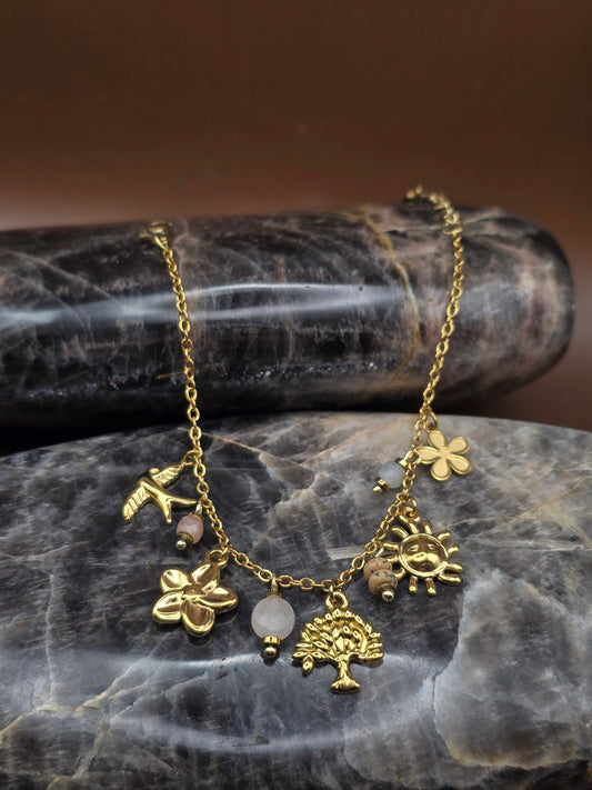 Collier Forêt d'or