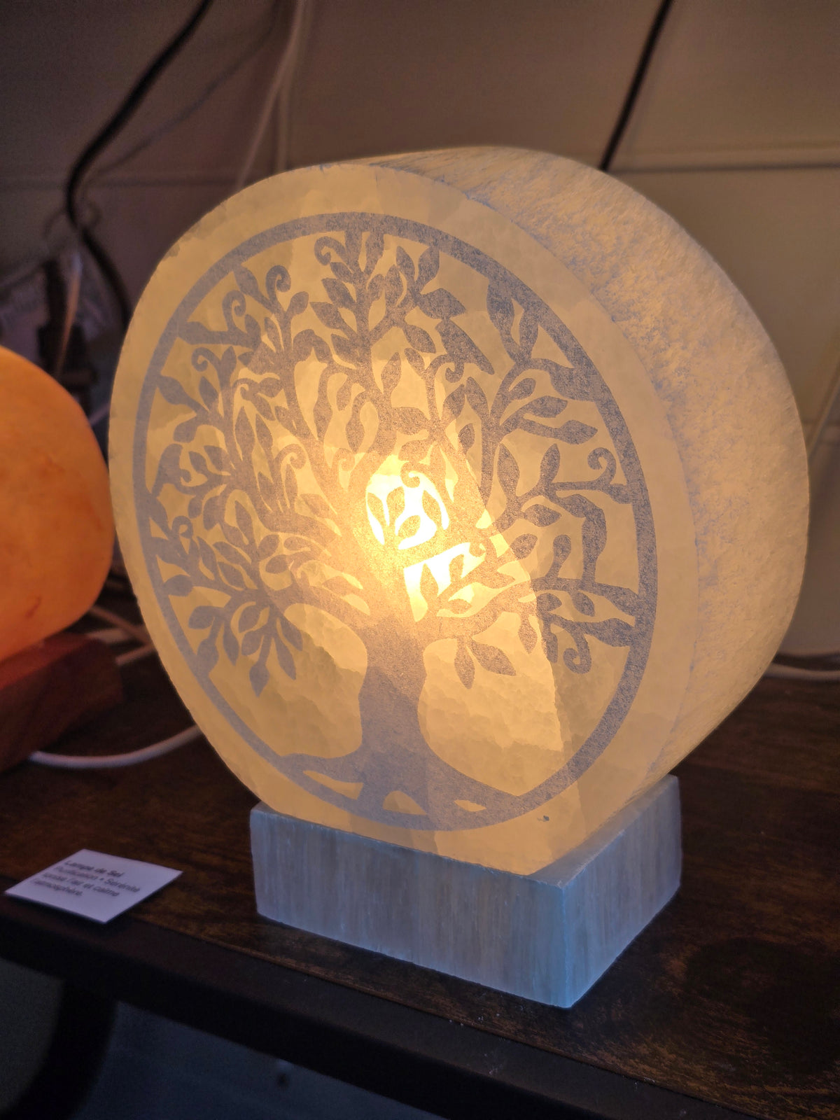 Lampe Sélénite Arbre de Vie 20cm