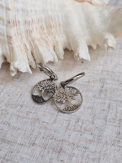 Boucles d'oreilles arbre de vie
