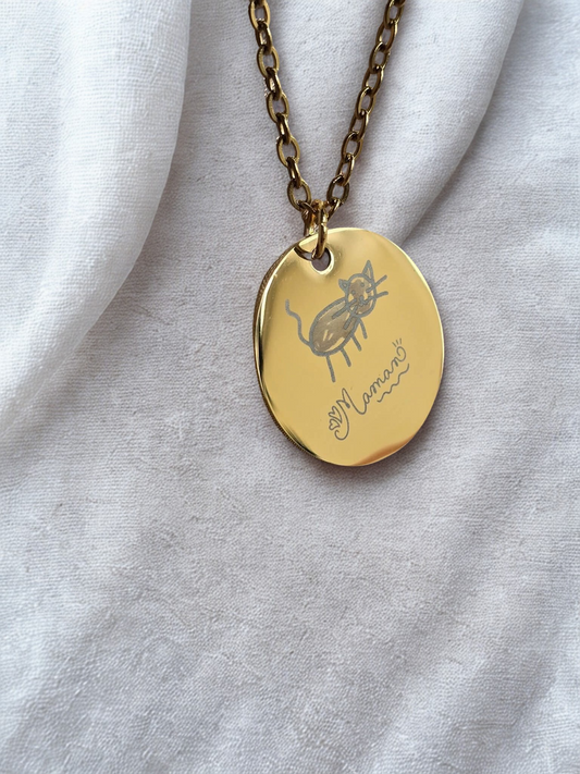 Collier Dessin ou écriture manuscrite