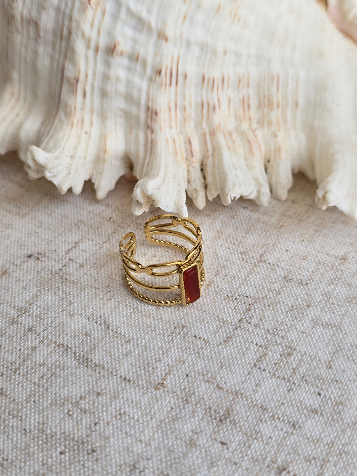 Bague Carmine cornaline