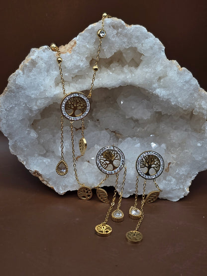 Boucles d'oreille arbre de vie