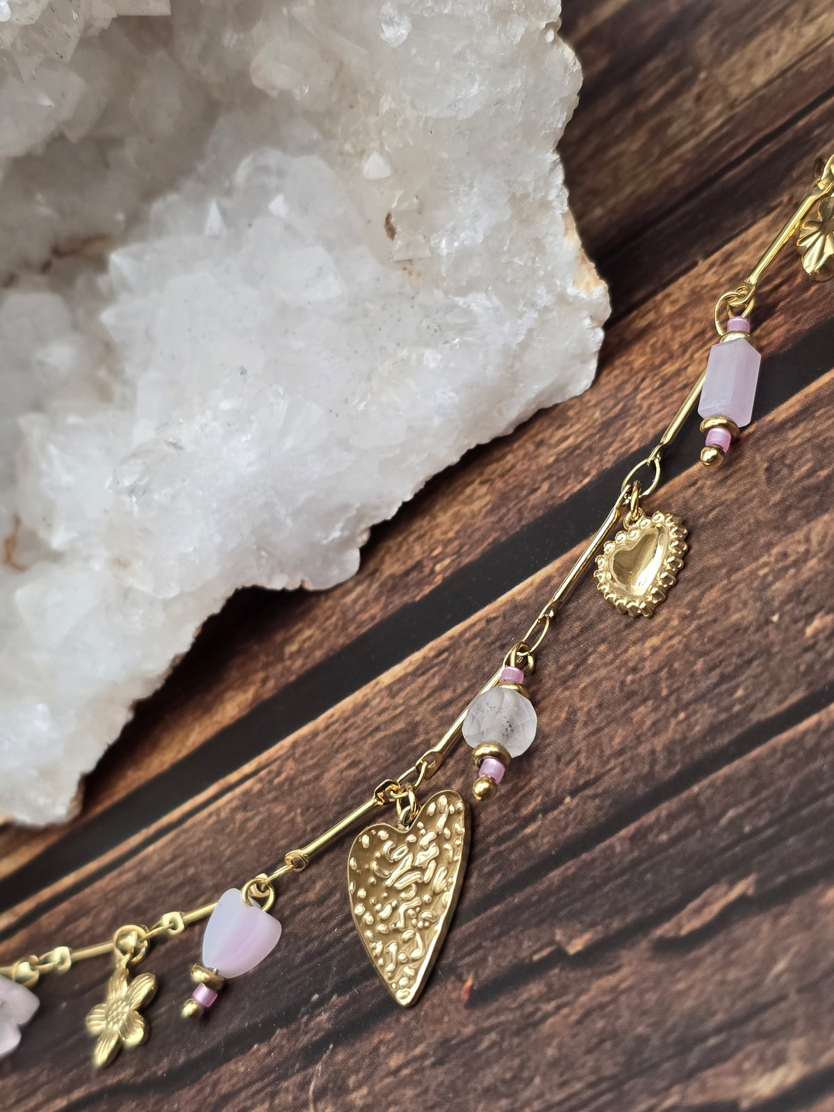 Bracelet Daphne – Quartz Rose