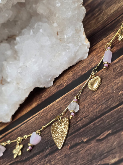 Bracelet Daphne – Quartz Rose