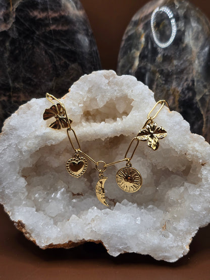 Bracelet charms lune