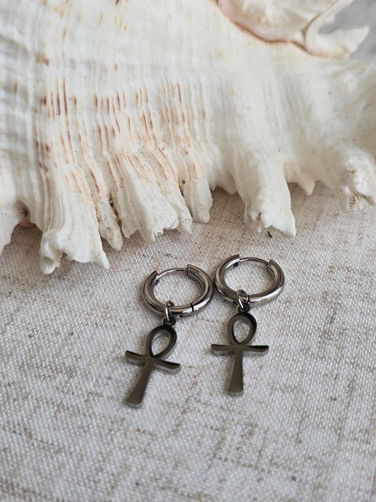 Boucles d'oreilles croix d'Ankh