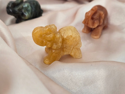 Éléphant 4 cm pierre naturelle