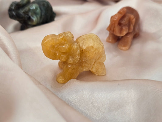 Éléphant 4 cm pierre naturelle
