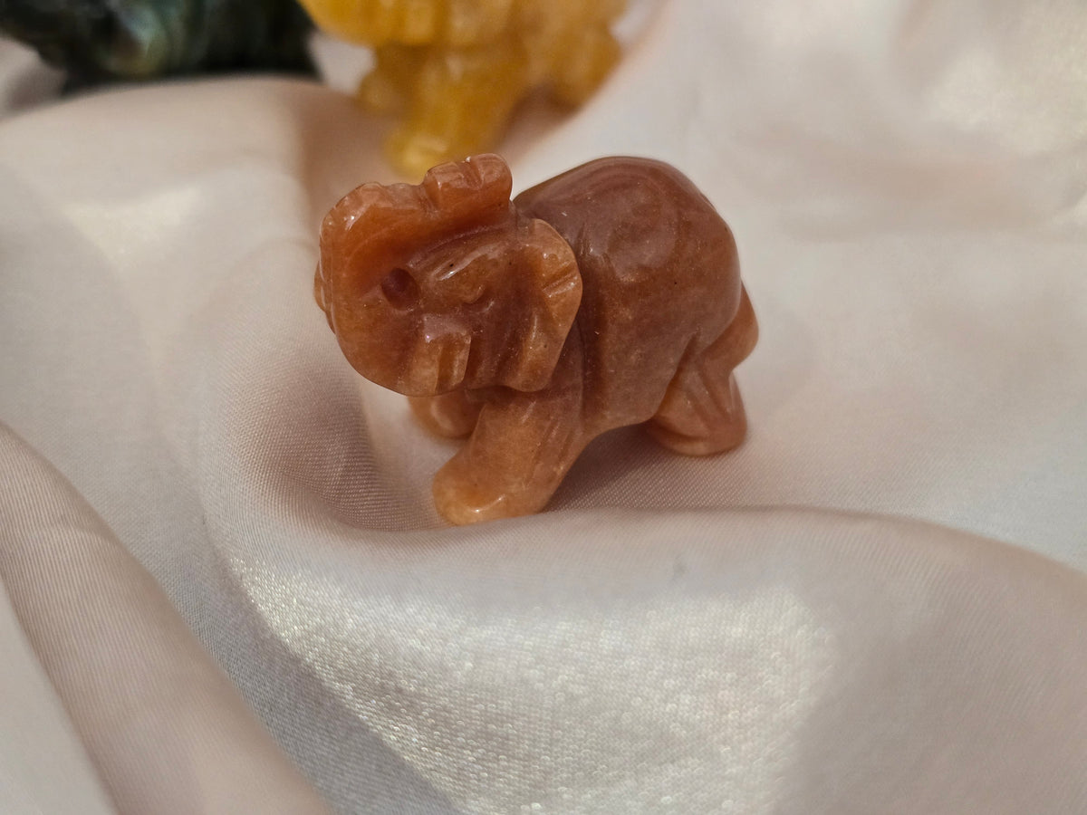 Éléphant 4 cm pierre naturelle