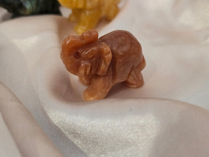 Éléphant 4 cm pierre naturelle