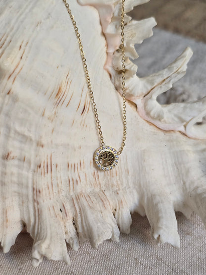 Collier minimaliste Arbre de Vie – Acier inoxydable